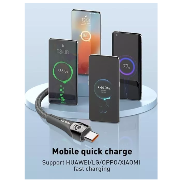 Câble USB C vers USB C PD Charge Rapide 65W – Image 2
