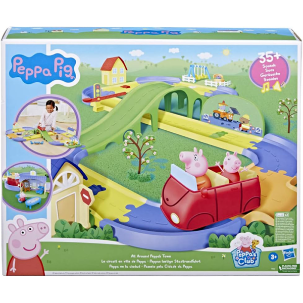 Circuit de Ville Peppa Pig avec Piste Ajustable – Image 4