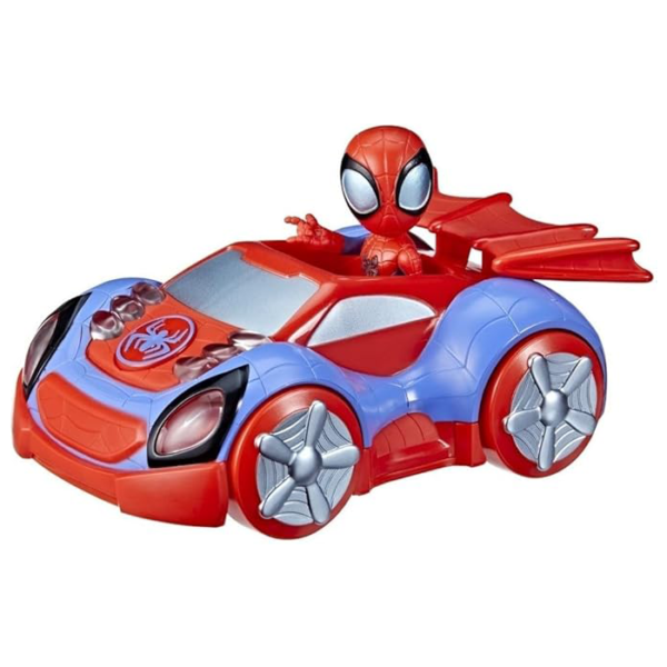 Figurine d'action et véhicule Sons et lumières Spidey – Image 2