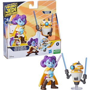 Figurine Star Wars Duel avec Sabre Laser Lys Solay et droïde