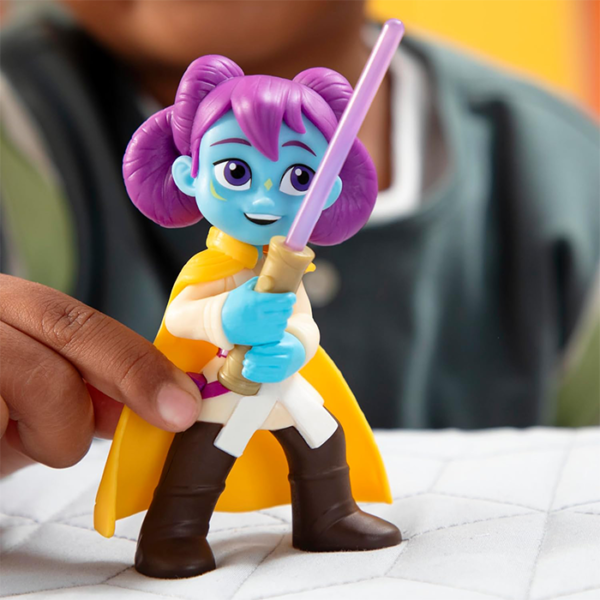 Figurine Star Wars Duel avec Sabre Laser Lys Solay et droïde – Image 2