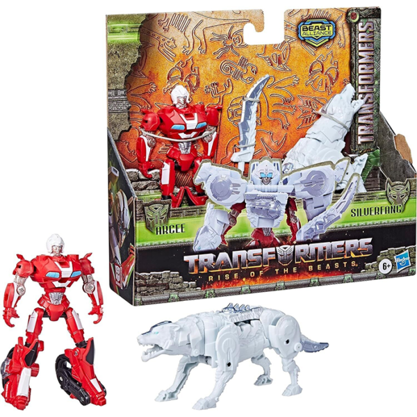 Figurine Transformers Rise of The Beasts Arcee & Silverfang