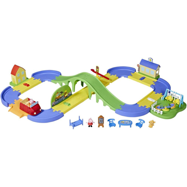 Circuit de Ville Peppa Pig avec Piste Ajustable – Image 3