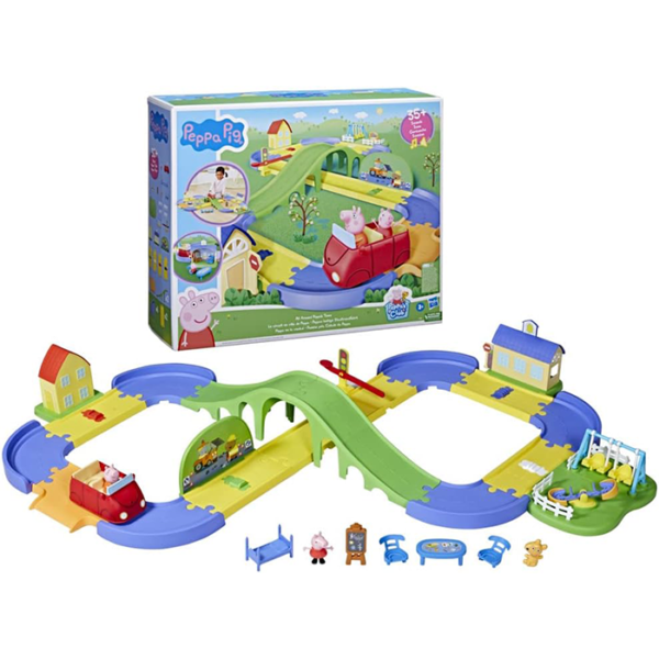 Circuit de Ville Peppa Pig avec Piste Ajustable