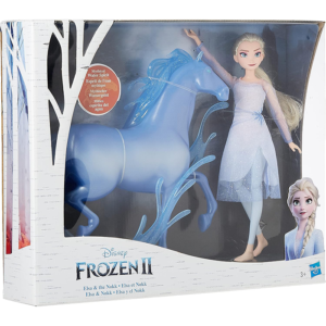 Poupée La Reine des Neiges Elsa et Figurine Nokk